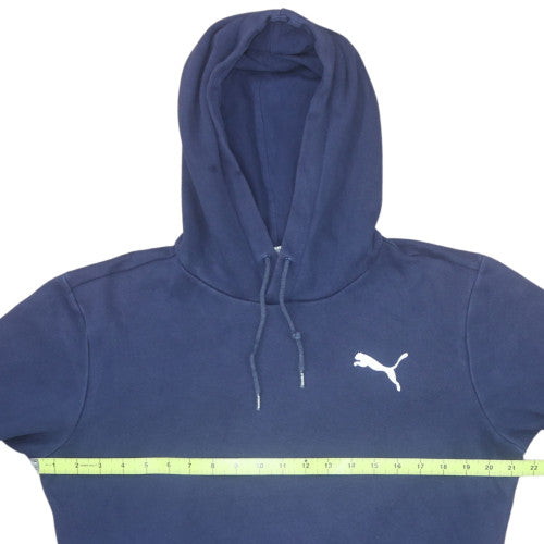 Puma Women's Navy Blue Pullover Hoodie Size S Cotton Blend