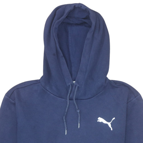 Puma Women's Navy Blue Pullover Hoodie Size S Cotton Blend
