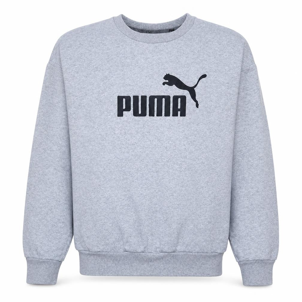 Puma Mens Grey Crew Neck Pullover Sweatshirt Size M