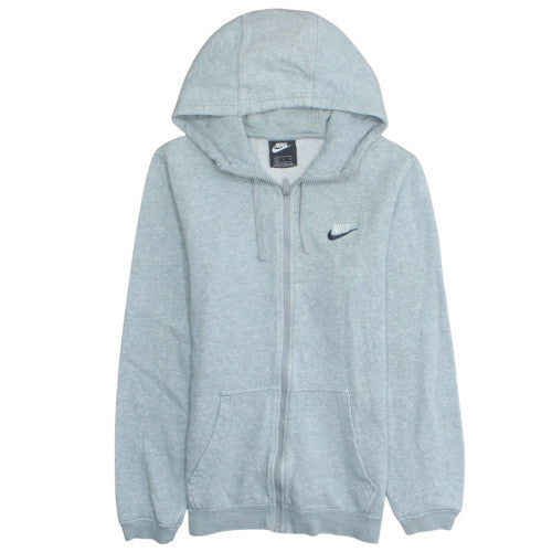 Nike Men's Grey Full Zip Hoodie Small Sportswear Fleece