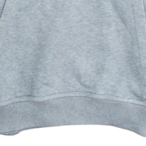Nike Mens Grey Pullover Hoodie Medium Cotton Blend Logo Sweatshirt