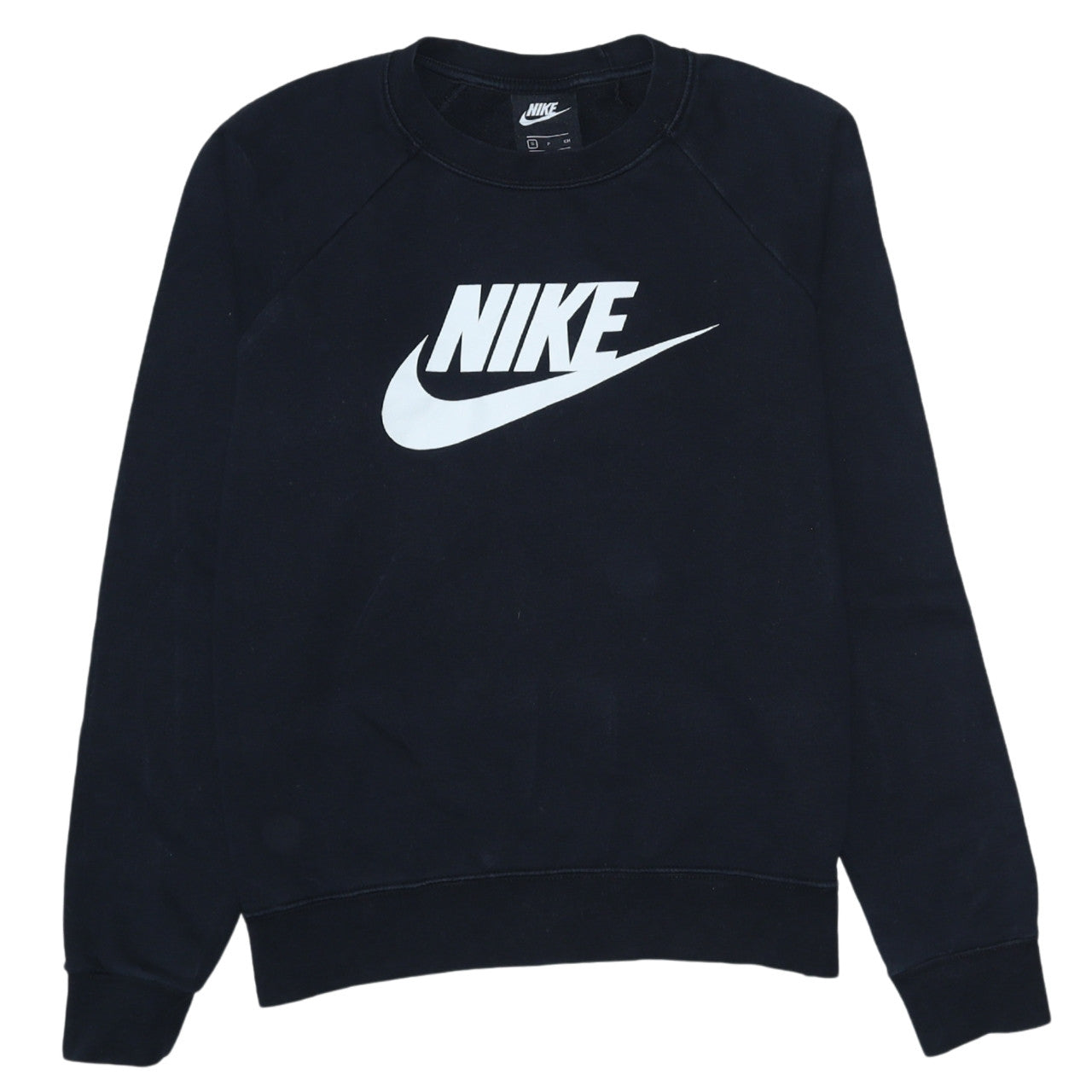 Nike Men's Black Small Pullover Sweatshirt Crew Neck Graphic Print
