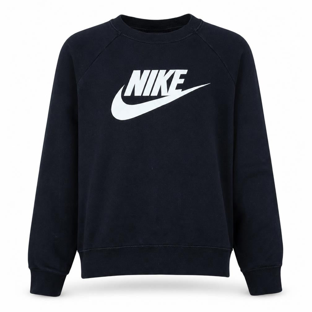 Nike Men's Black Small Pullover Sweatshirt Crew Neck Graphic Print