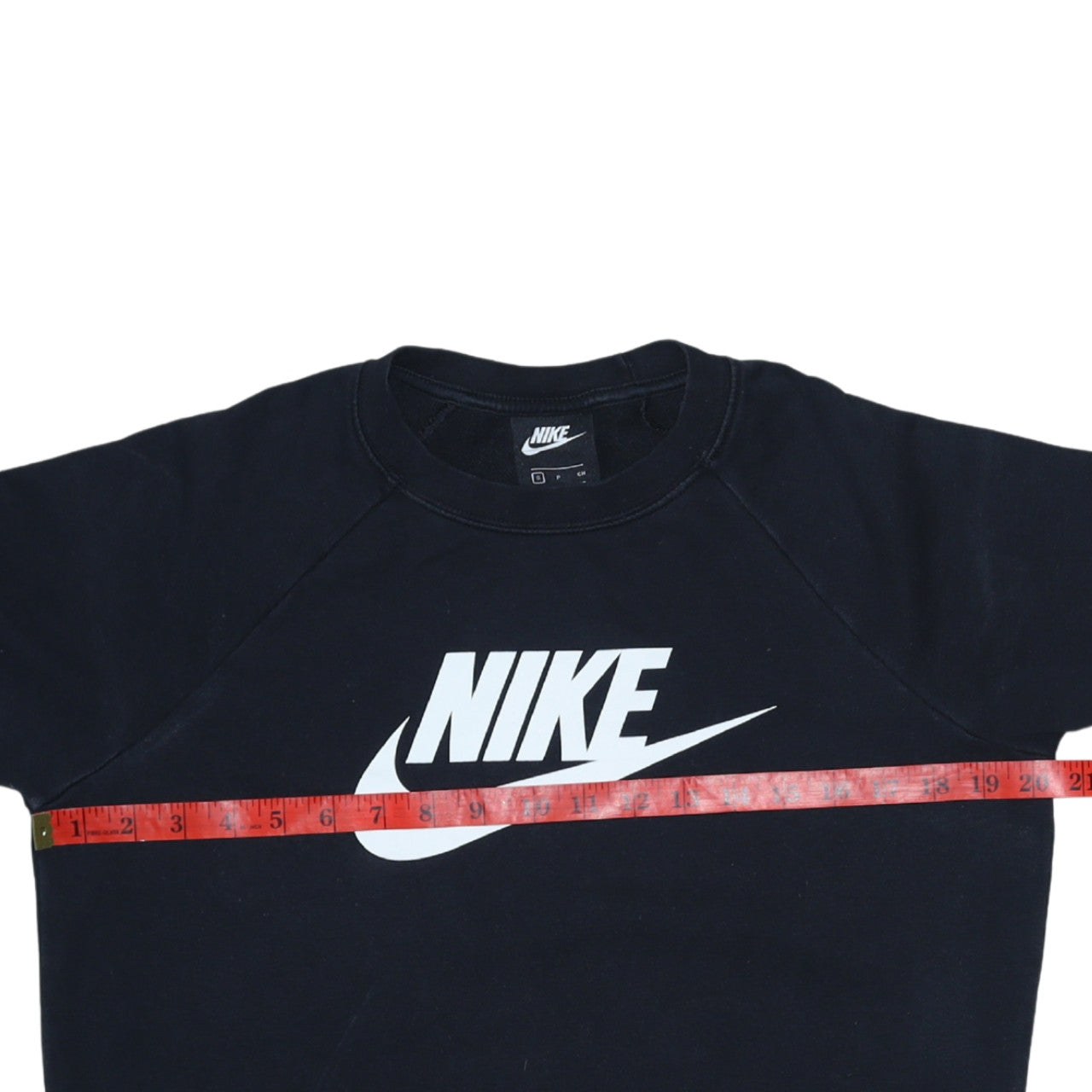 Nike Men's Black Small Pullover Sweatshirt Crew Neck Graphic Print