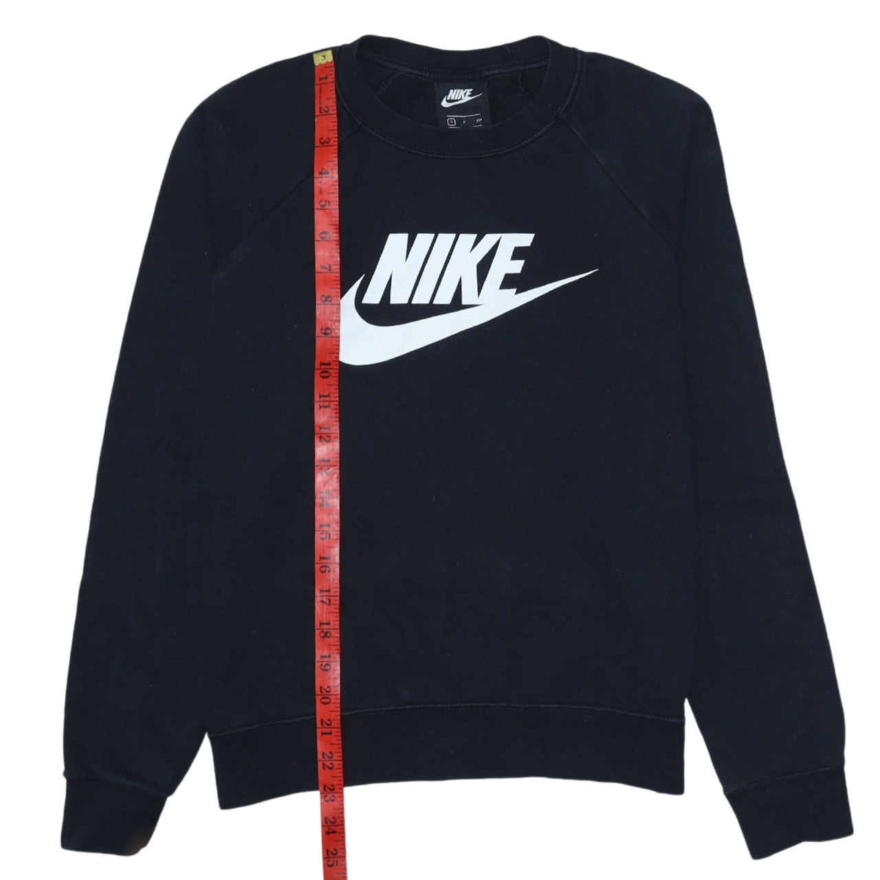 Nike Men's Black Small Pullover Sweatshirt Crew Neck Graphic Print