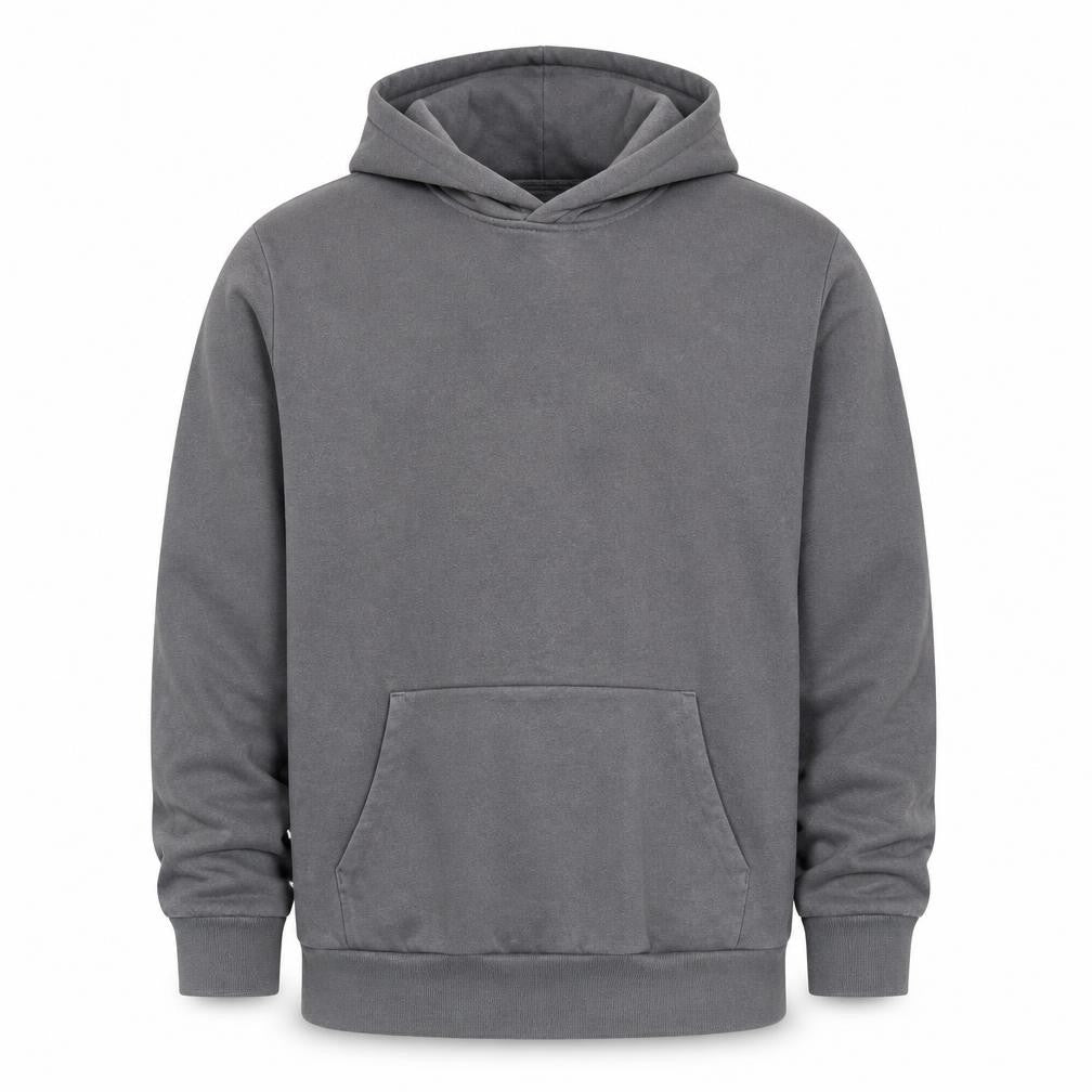 Hollister Men’s Grey Relaxed Fit Pullover Hoodie XL Cotton Blend