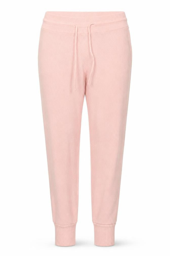 Quiz Women Pink Knit Jogger Trousers Size 8 Acrylic Stretch