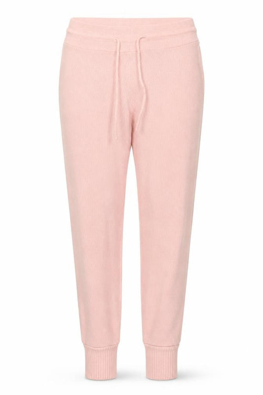 Quiz Women Pink Knit Jogger Trousers Size 8 Acrylic Stretch