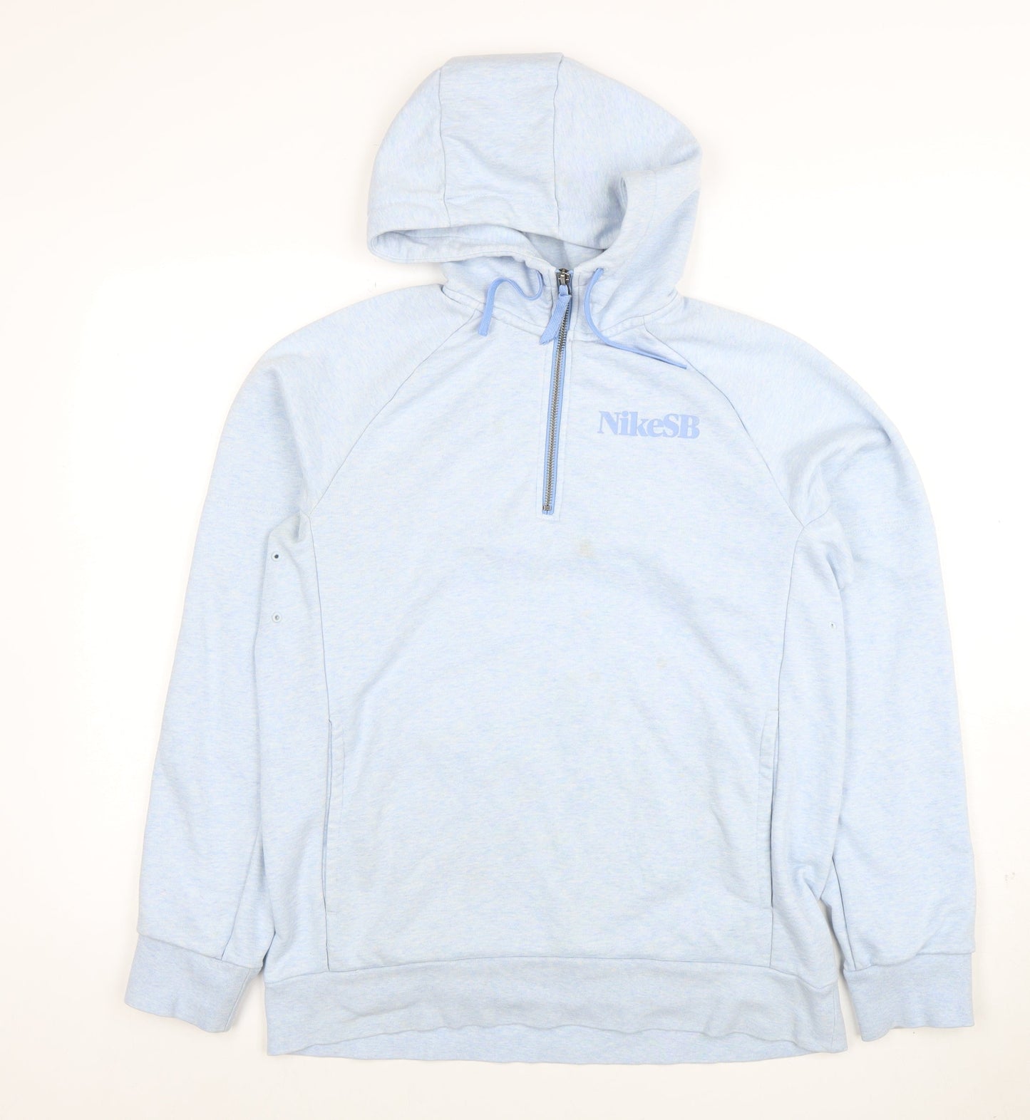 Nike SB Men's Blue 1/2 Zip Hoodie Size M Skate Pullover
