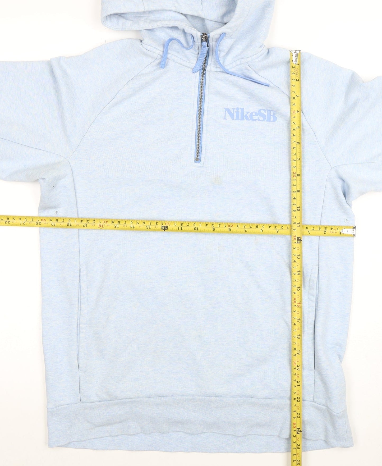 Nike SB Men's Blue 1/2 Zip Hoodie Size M Skate Pullover