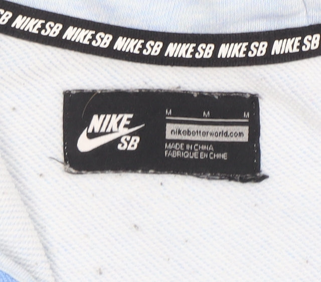Nike SB Men's Blue 1/2 Zip Hoodie Size M Skate Pullover