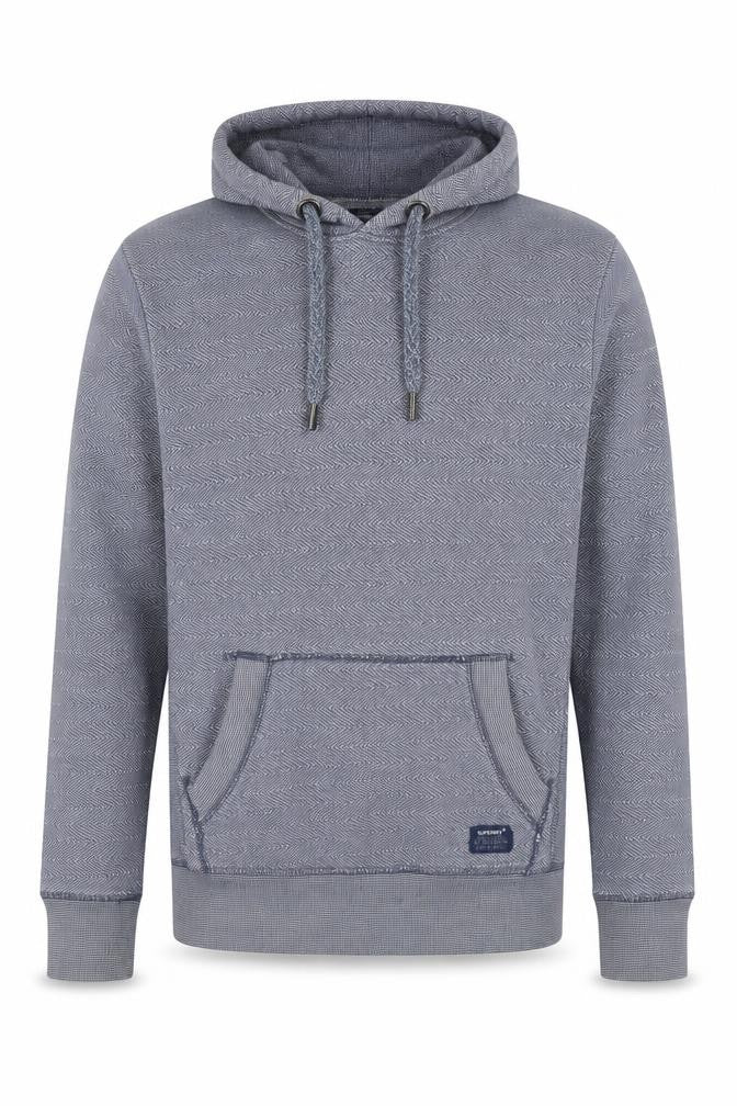 Superdry Men's Blue Pullover Hoodie Size M Knit Cotton Jumper