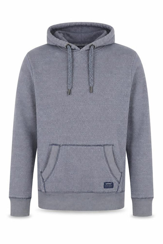 Superdry Men's Blue Pullover Hoodie Size M Knit Cotton Jumper