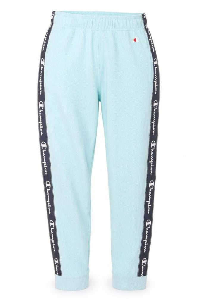 Champion Women's Blue Small Jogger Track Pants with Side Stripe