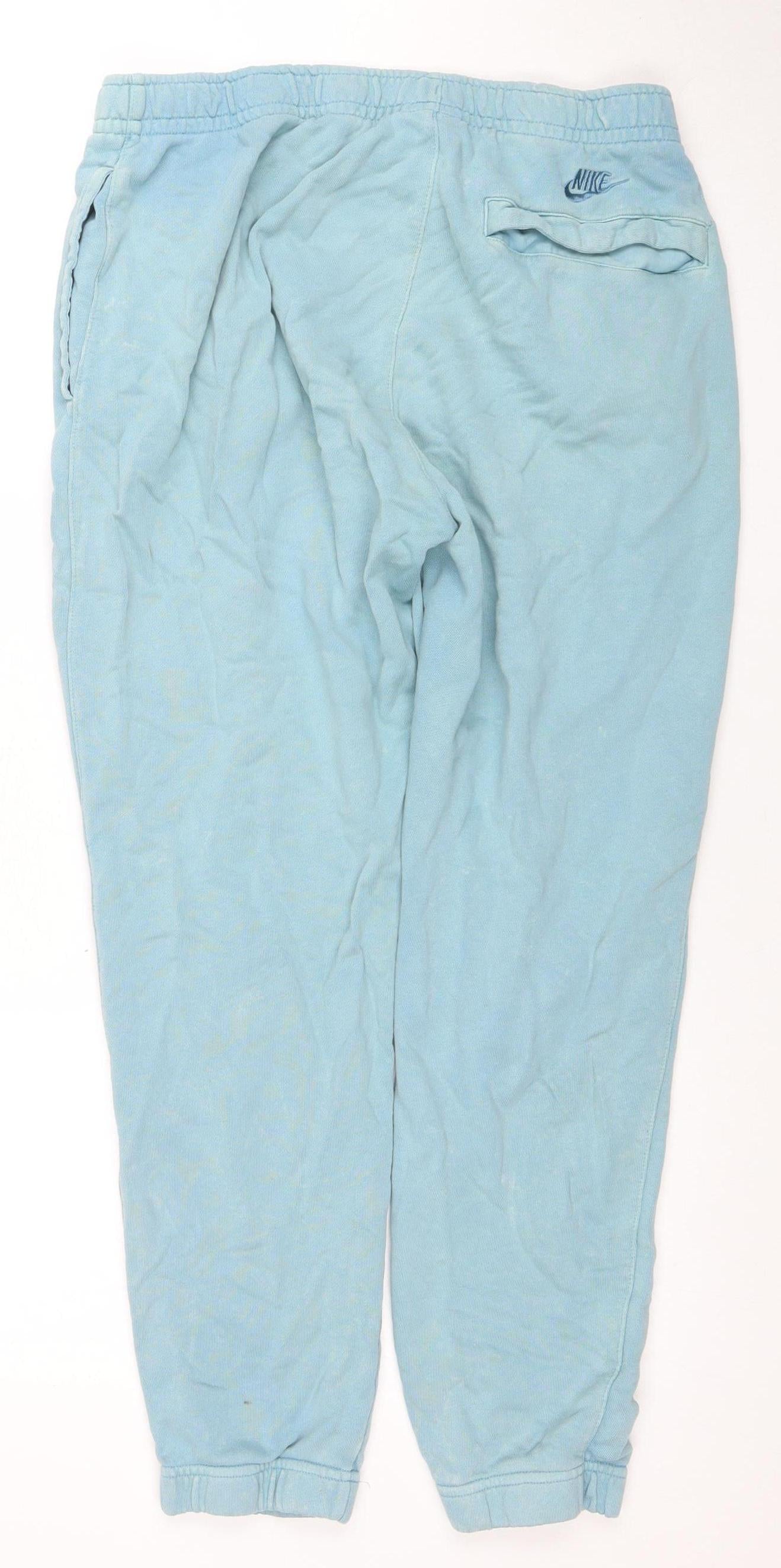 Nike Men's Blue Jogger Style Sweatpants M Regular Fit