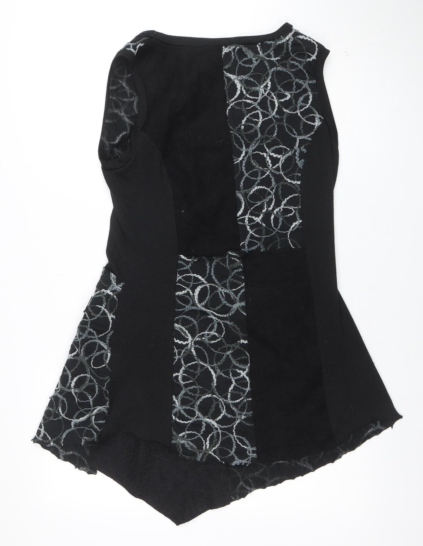 Apricot Women’s Black Geometric Lace Tank Dress L