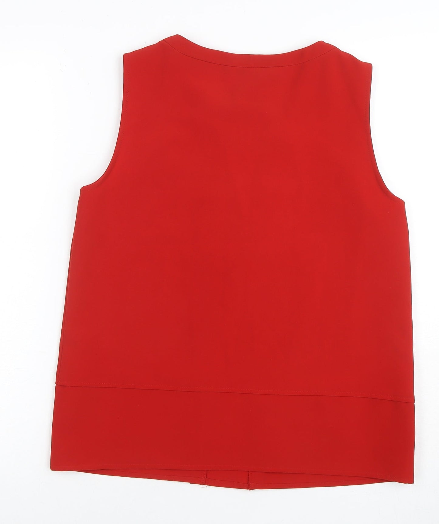 ZARA BASIC Women's Red Sleeveless Blouse Size S