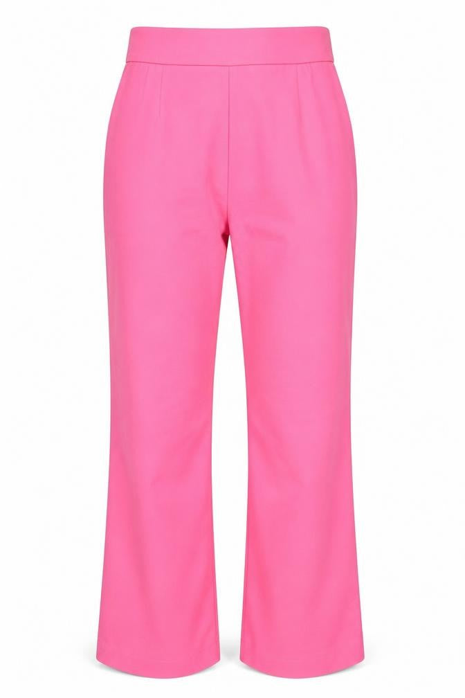 Zara Women's Pink Slim Fit Stretch Trousers Size S