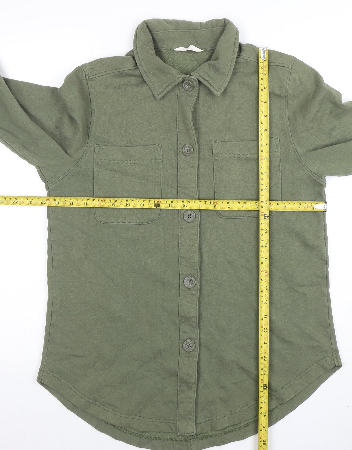 ANYDAY John Lewis Men’s Green Cotton Blend Button Jacket S