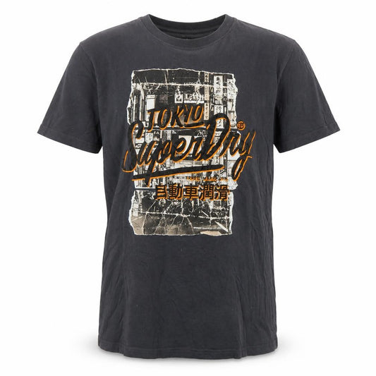 Superdry Men's Black XL Tokyo Graphic Print T-Shirt