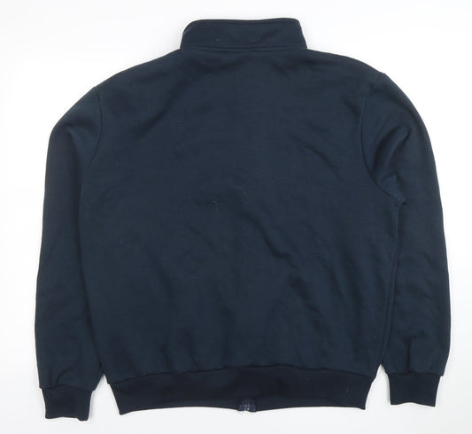 Lee Cooper Men’s Blue Full Zip Sweatshirt L Regular Fit