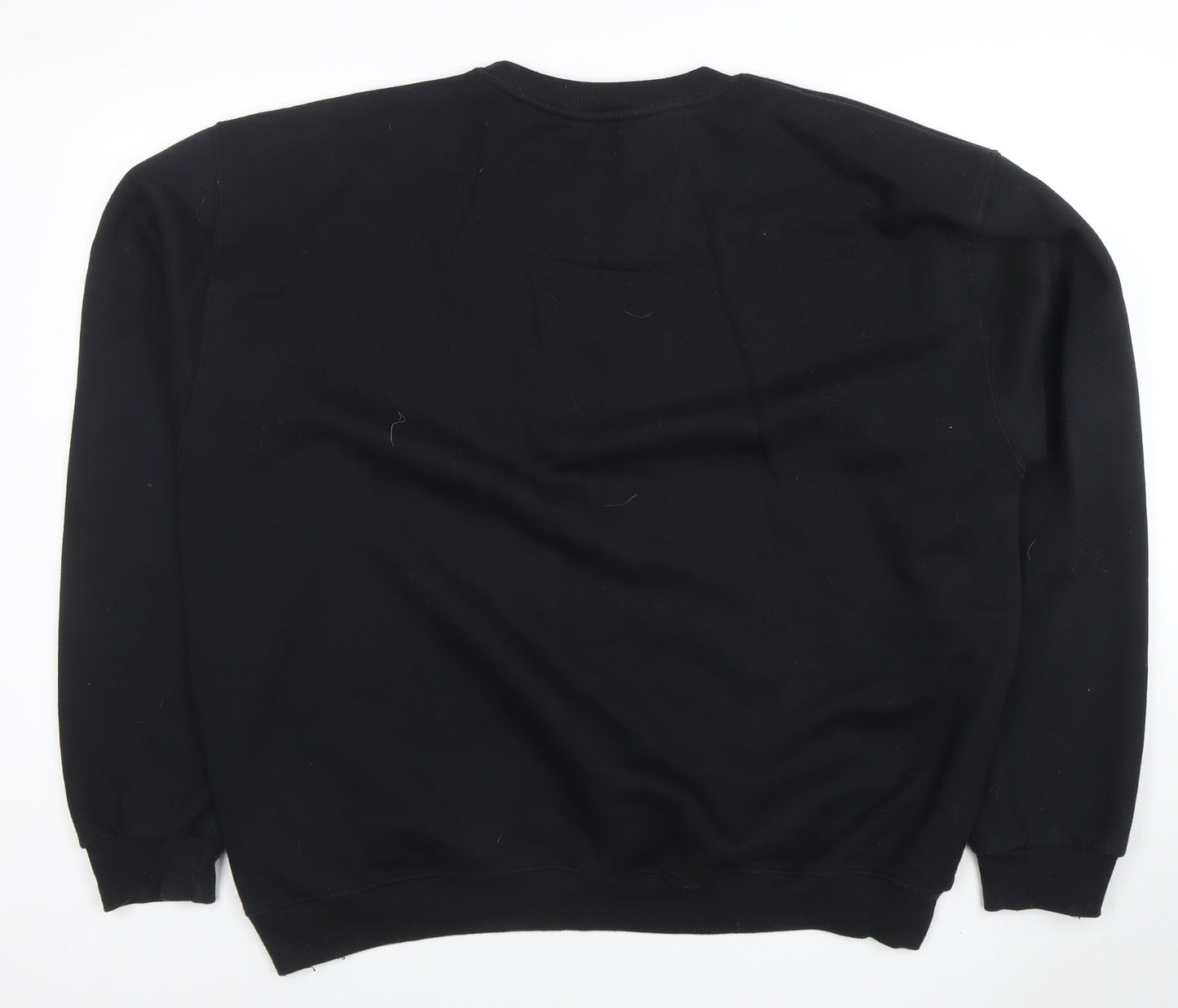 Little White Lies Men's Black 2XL Crew Neck Pullover Sweatshirt