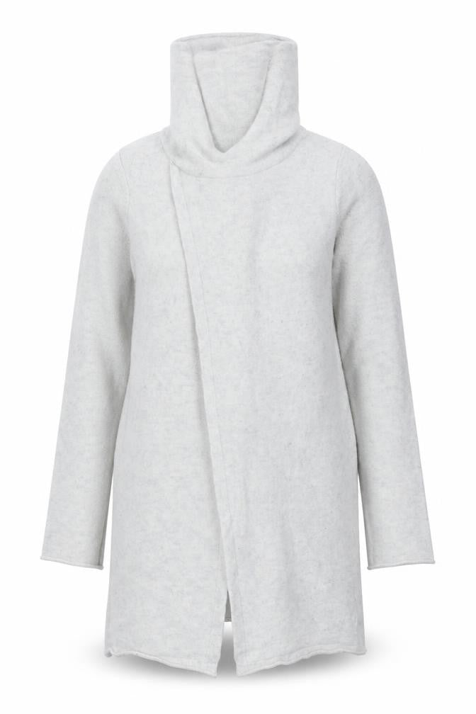 Sandwich Womens Grey Roll Neck Long Sleeve Knit Cardigan M
