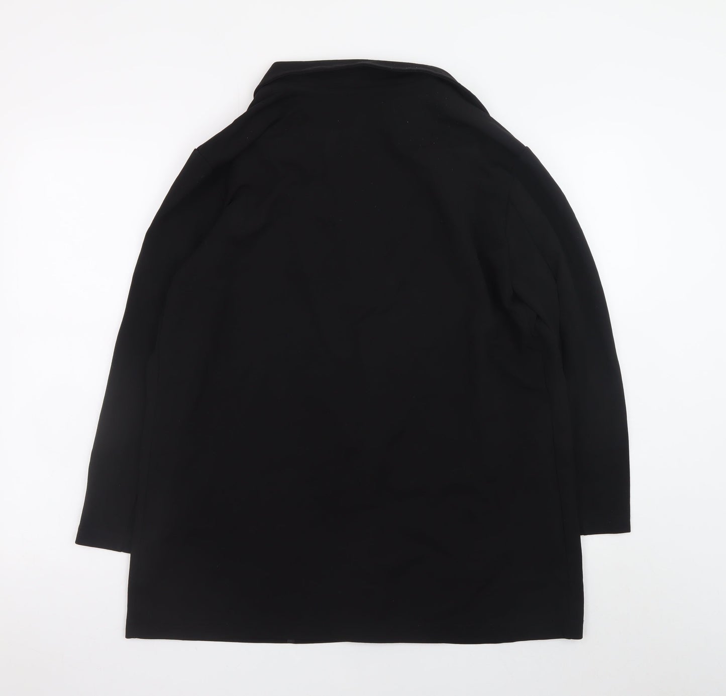 Jacqueline de Yong Women's Black XL Long Overcoat