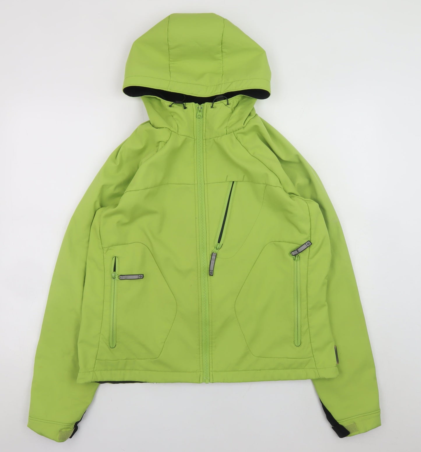Columbia Unisex Green Softshell Hooded Jacket XL Water Resistant