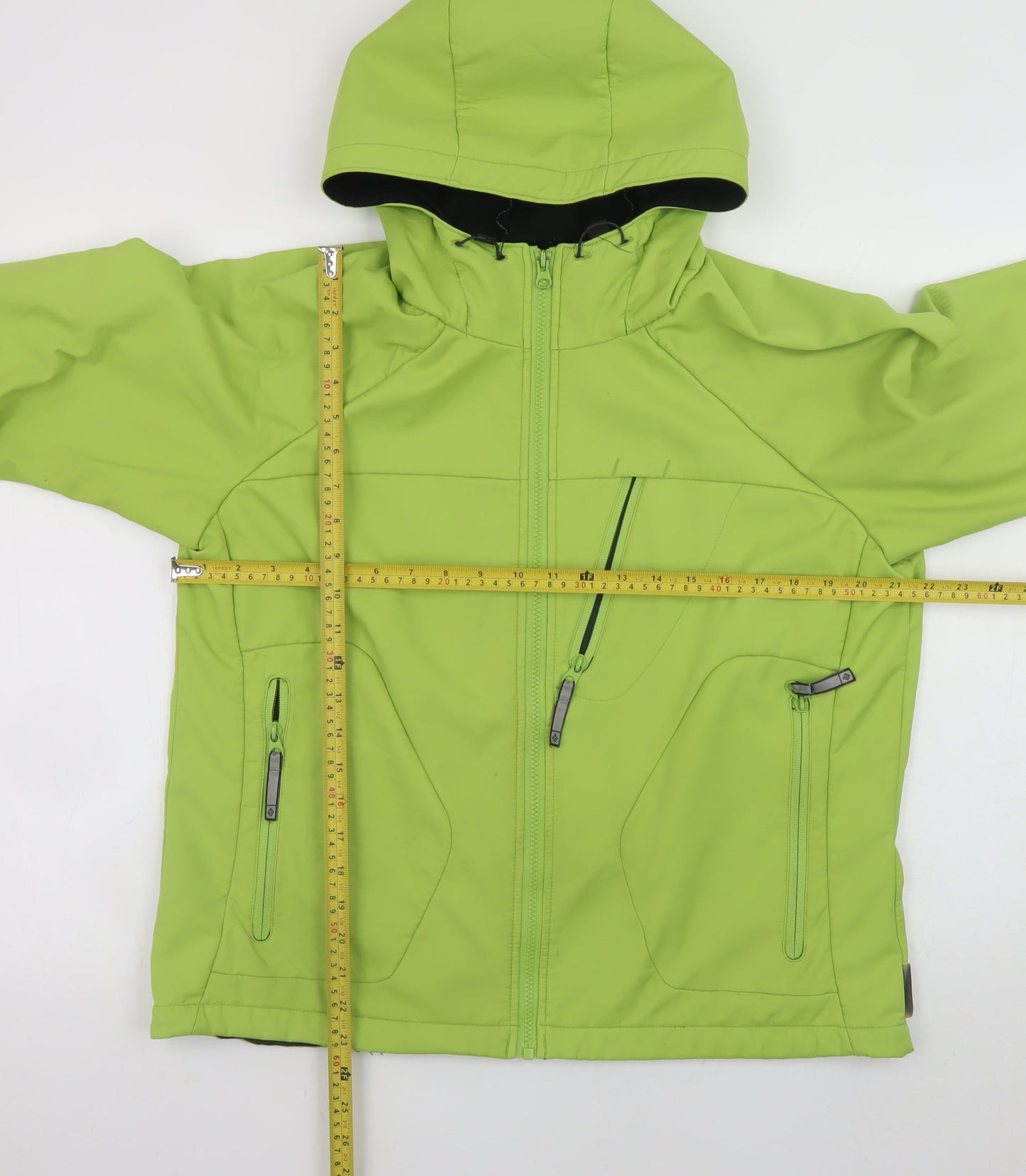 Columbia Unisex Green Softshell Hooded Jacket XL Water Resistant