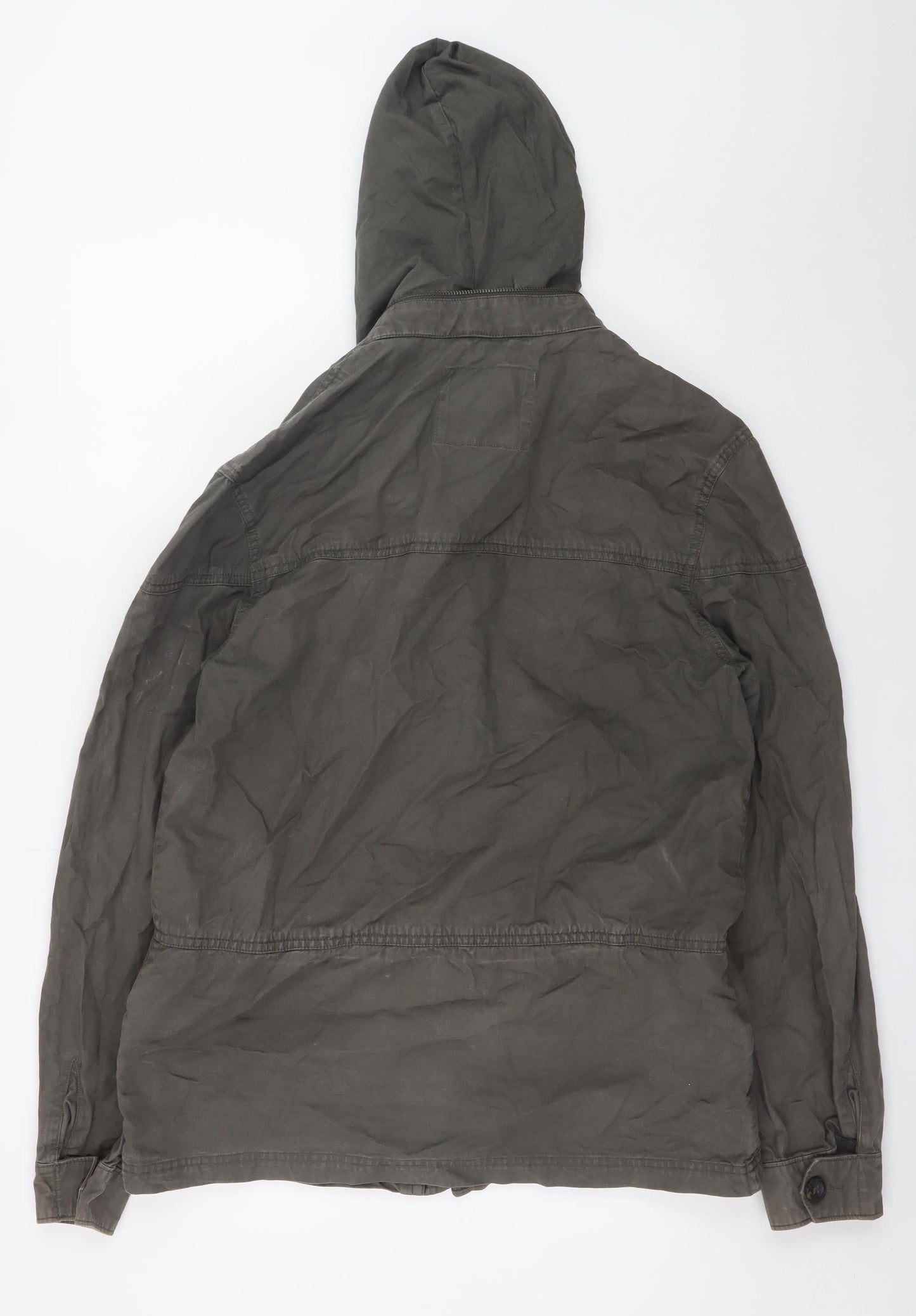 Levi's Men's Green Cotton Hooded Parka Jacket Size L