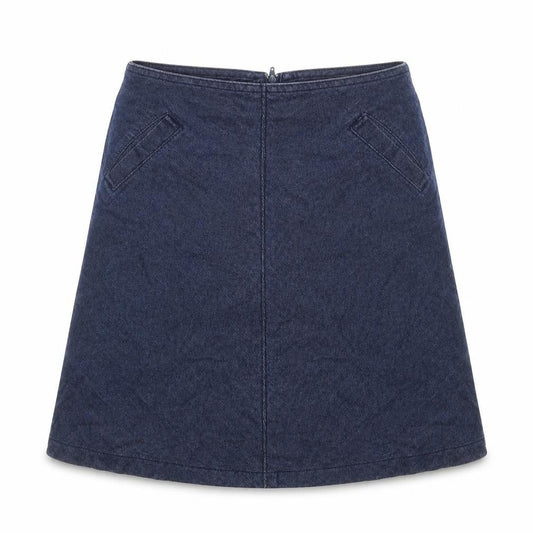 Rock V Teens Blue A-Line Cotton Denim Skirt XS