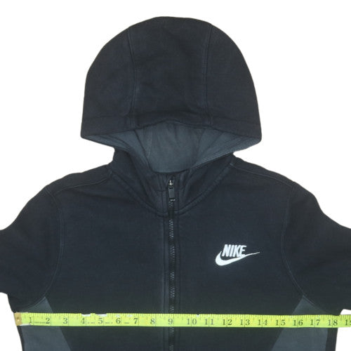 Nike Boys Black Full Zip Hoodie L (147-158cm) Fleece Sweatshirt