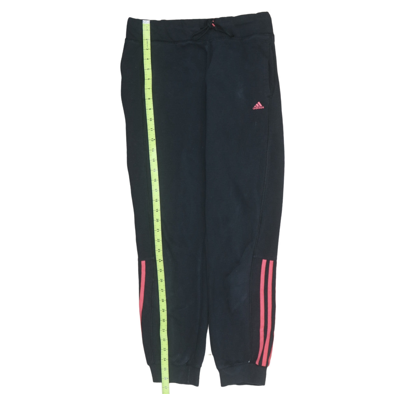 adidas Womens Black Jogger Trousers Size 12-14 Sports Casual