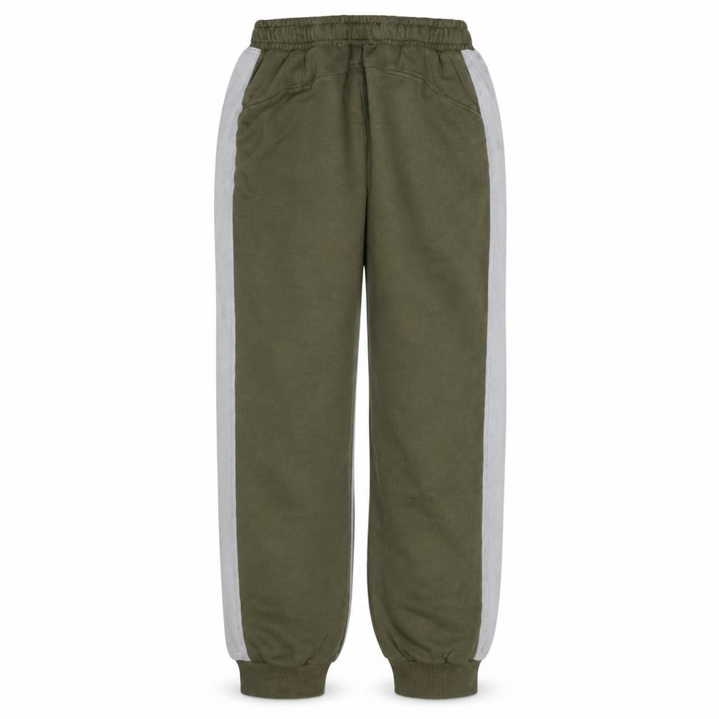 Front view of Puma Men's Green Regular Fit Sweatpants with Logo M