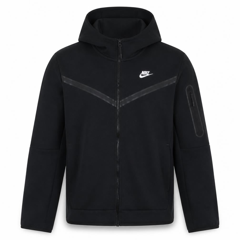 Nike Men's Black Full Zip Fleece Hoodie Size S Regular Fit