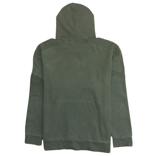 Puma Men's Green Pullover Hoodie M Fleece Logo Sportswear