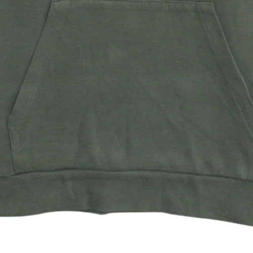 Puma Men's Green Pullover Hoodie M Fleece Logo Sportswear