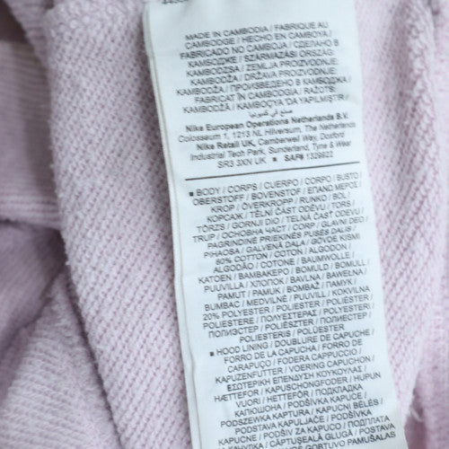 Nike Women’s Pink Air Pullover Hoodie Medium Cotton Blend