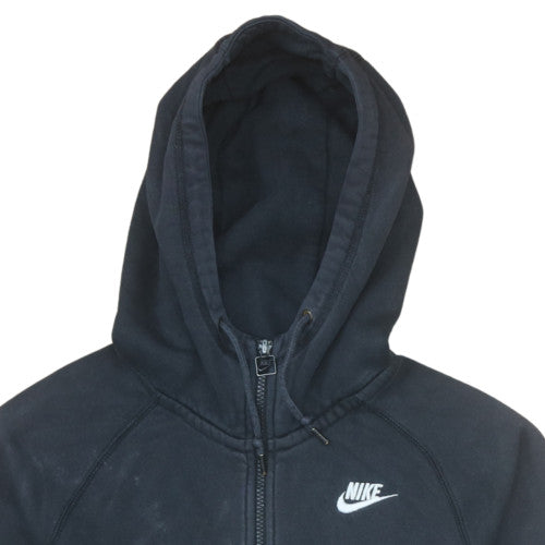 Nike Men's Black Full Zip Fleece Hoodie Size S