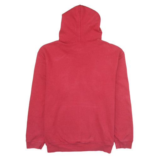 GAP Mens Red Pullover Hoodie L Hooded Fleece Sweatshirt