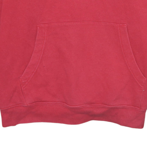 GAP Mens Red Pullover Hoodie L Hooded Fleece Sweatshirt
