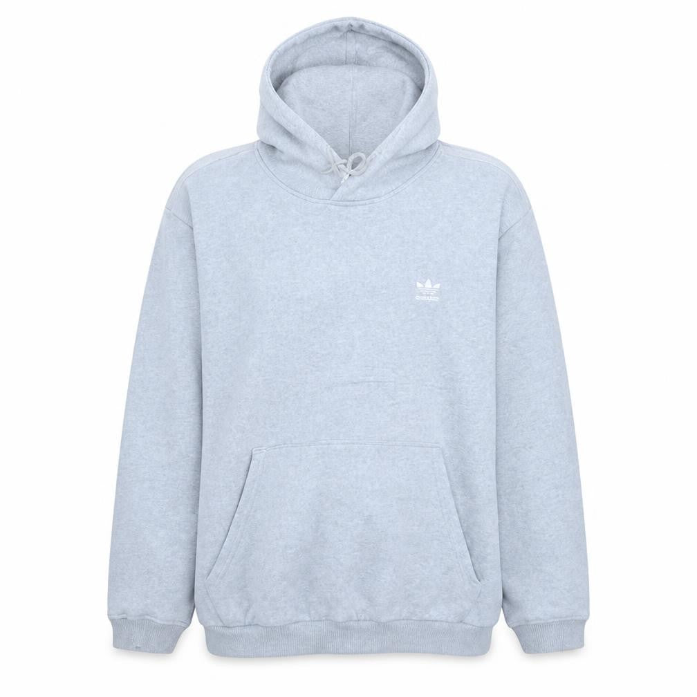 Adidas Men’s Grey XL Pullover Hoodie Fleece Logo Sweatshirt