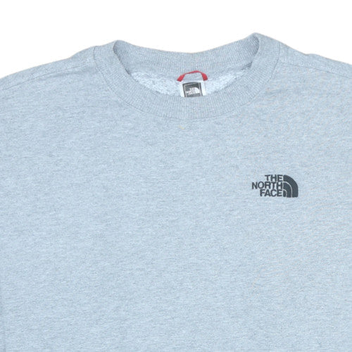 The North Face Men's Grey Crew Neck Sweatshirt M Cotton Blend
