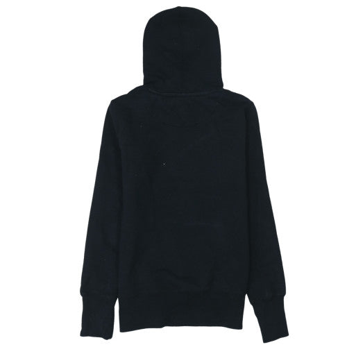Nike Womens Black Pullover Hoodie Medium Standard Fit Cotton Sweatshirt