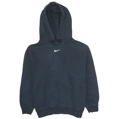 Nike Men's Black Pullover Hoodie Small Logo Fleece Sweatshirt