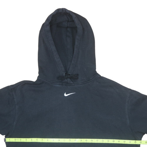 Nike Men's Black Pullover Hoodie Small Logo Fleece Sweatshirt