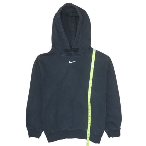 Nike Men's Black Pullover Hoodie Small Logo Fleece Sweatshirt