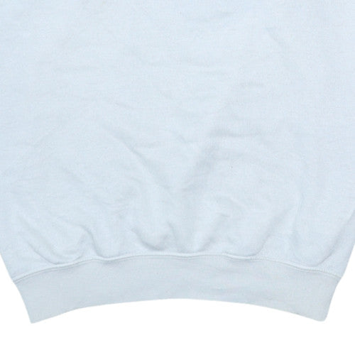 Timberland Mens White Crew Neck Embroidered Sweatshirt M