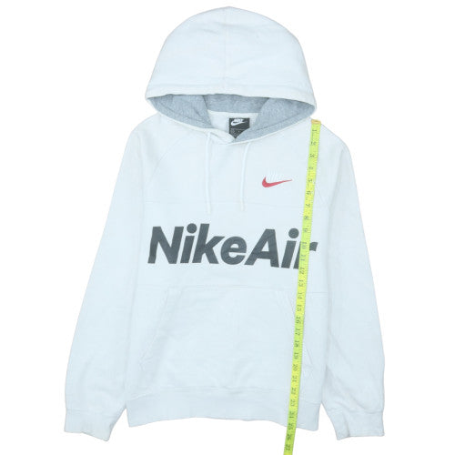 Nike Men's White Pullover Hoodie Small Sports Fleece Logo